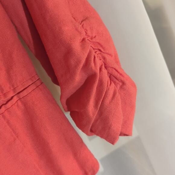 Sloosh cropped linen jacket - EUC - Sz M - Picture 2 of 4